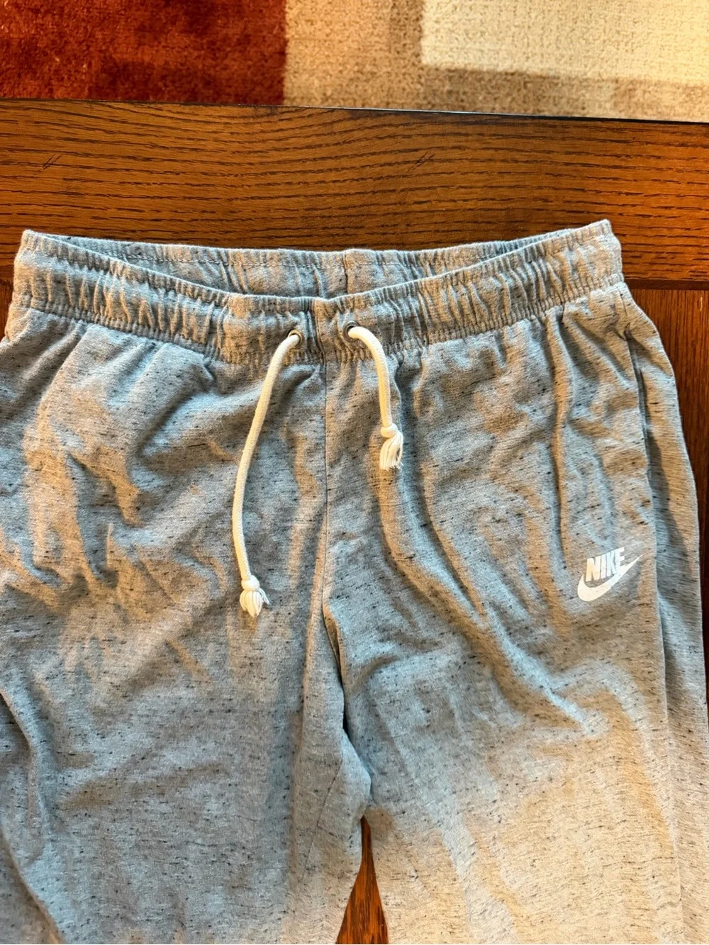 Nike Light Gray Men's Jogger Sweatpants with Drawstring
